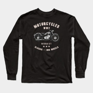 Motorrad R71  Retro Vintage Motorcycle WW2 Long Sleeve T-Shirt